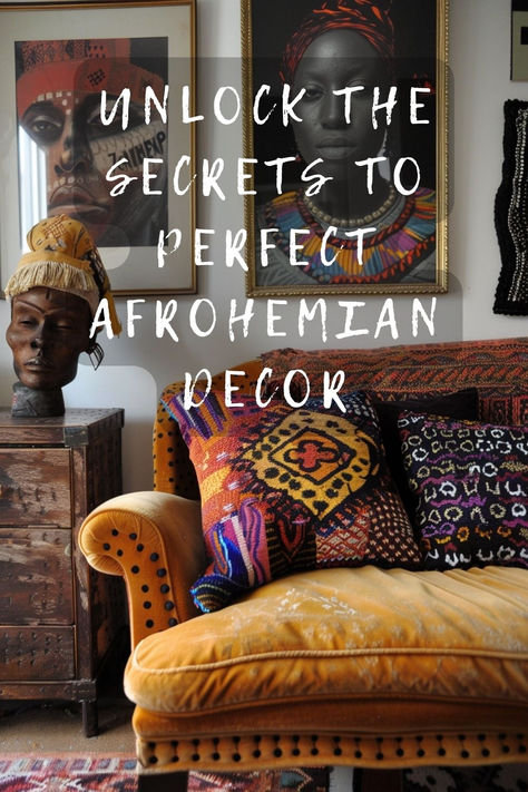 Eager to bring Afrohemian vibes into your living space? Want a unique cultural twist? Click to learn essential styling tips! 🏠🎨 #AfrohemianVibes #UniqueDecor #CulturalTwist #StylingTips #HomeStyle Afro Boho Apartment, Afrochic Decor Interior Design, Afro Bohemian Living Room, Afrohemian Decor Living Room, Afro Boho Living Room, Afro Boho Decor, Afro Bohemian Style Decor, Hippie Apartment, Afrohemian Decor