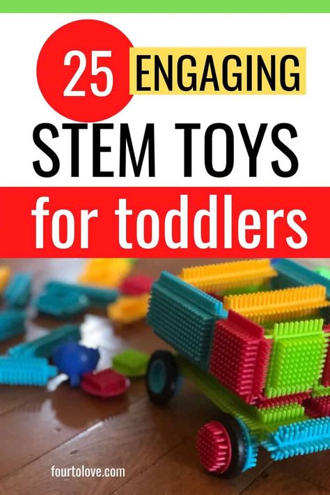 Click to find a list of the best STEM toys for toddlers between 12-36 months to help them develop skills in science, technology, engineering, and math. It's never too early to start nurturing a love for STEM in toddlers - these toys will help! #stemtoys #toysfortoddlers #toddlers Toddler Gift Guide, Educational Activities For Toddlers, Touch And Feel Book, Toddler Parenting, Learn Skills, Teething Baby, Non Toy Gifts, Discovery Toys, Toys For Toddlers