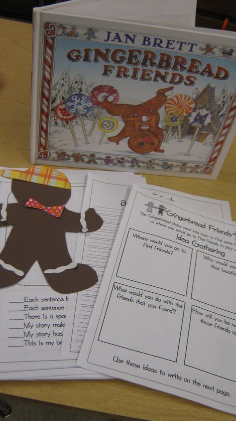 1st Grade Hip Hip Hooray!: Gingerbread Friends...and freebie! Friends Activities, Gingerbread Friends, Gingerbread Man Activities, Jan Brett, Hip Hip Hooray, Winter Classroom, Friend Activities, 2nd Grade Reading, Daily 5