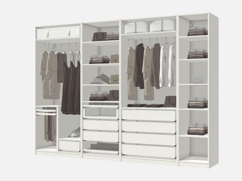 Ikea Wardrobe Organizer, Ikea Pax Closet Wall, Glass Wardrobe Ikea, Ikea Pax 35 Cm, Ikea Pax 350 Cm, Ikea Pax 75 Cm, Ikea Pax 175 Cm, Closet Idea, Hypebeast Iphone Wallpaper