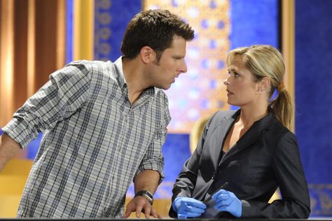 Maggie Lawson Previews Shawn and Juliet's Married Life in Psych: The Movie Sequel Psych Juliet, James Roday Rodriguez, Psych Movie, Shawn James, Shawn And Juliet, Maggie Lawson, Psych Quotes, James Roday, Psych Tv