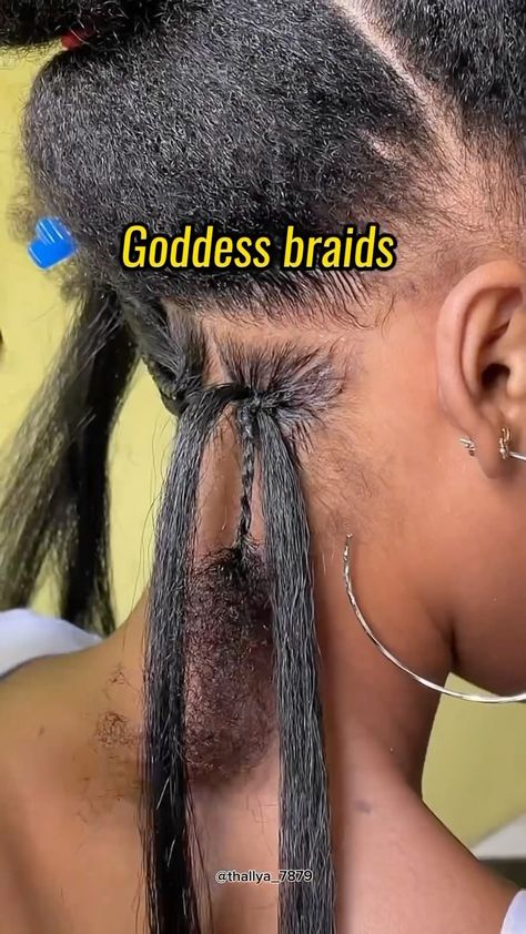 _MyNaturalHairJoint | #braiding hack for beginners @thallya_7879 | Instagram Braiding Hair For Beginners, Easy Knotless Braids Tutorial, How To Braid Your Own Hair Step By Step, How To Braid In Hair Extensions, Diy Protective Styles For Natural Hair, Braiding For Beginners, How To Braid Your Own Hair For Beginners, Quick Protective Styles, Box Braid Lengths