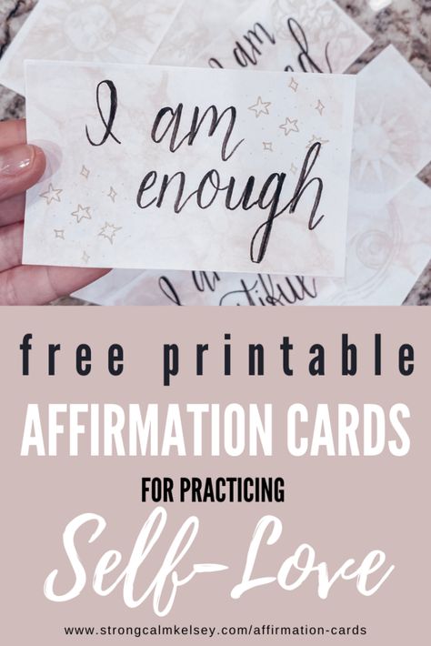 Diy Affirmation Cards Free Printable, Daily Affirmations Printable, Daily Positive Affirmations Printable, Affirmation Deck Cards, Free Printable Oracle Cards Decks, Free Affirmation Printables, Affirmation Board Ideas, Free Printable Positive Affirmations, Diy Affirmation Cards