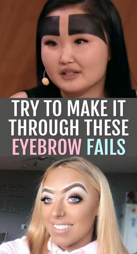 Eyebrow Fails, Brow Shaping Tutorial, Overplucked Eyebrows, Perfect Eyebrow Makeup, Eyebrow Trends, Makeup Fails, Hoco Hair Ideas Straight, Hoco Hair Ideas Short, Hoco Hair Ideas Half Up