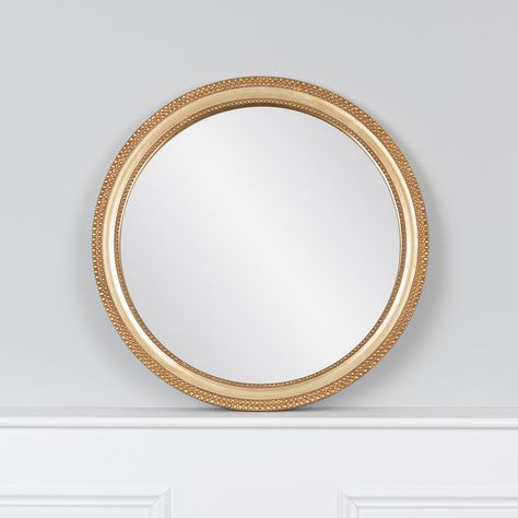 August Grove® Ashwina Wood Flat Wall Mirror | Wayfair Console Fireplace, Mirror Furniture, Wood Wall Mirror, Summer Gifts, Round Wall Mirror, Fireplace Mantel, Round Mirror, Mirrors Wayfair, Outdoor Ceiling Fans