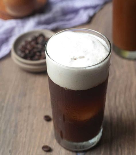 Dairy Free Cold Foam, Starbucks Sweet Cream, Homemade Iced Coffee Recipe, Vanilla Sweet Cream Cold Foam, Vegan Copycat, Sweet Cream Cold Foam, Vanilla Sweet Cream, Coconut Milk Uses, Cream Cold Foam