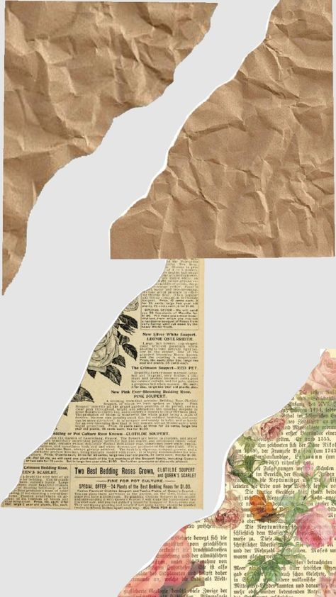 Aged Paper Background, Newspaper Scrapbook Ideas, Aesthetic Paper Design Printable, Vintage Design For Scrapbook Sticker, Vintage Design Ideas For Scrapbook, Old Paper Diy, Scrapbook Cover Ideas Aesthetic, Aesthetic Vintage Stickers Printables, Vintage Designs For Scrapbook