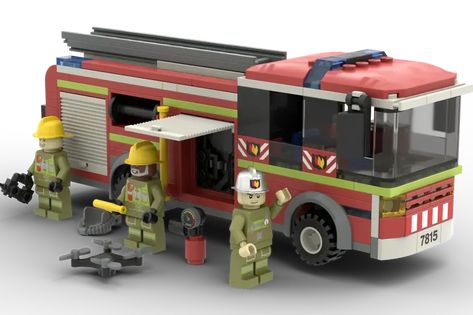 Lego Ambulance, Lego City Fire Truck, Lego City Fire, Lego Hospital, Police Birthday Party, Lego Fire, Police Birthday, Real Fire, Diving Equipment