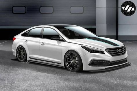 In Pictures: Sixteen cool cars coming to SEMA - The Globe and Mail 2015 Hyundai Sonata Custom, Hyundai Sonata Modified, Hyundai Sonata Custom, Sonata Car, Alpine Audio, Toyota Tundra Trd Pro, Mid Size Sedan, Toyota Tundra Trd, Miniature Cars