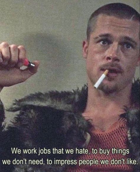 Fightclub Bradpitt, Club Quote, Cinema Quotes, Tyler Durden, David Fincher, I Love Cinema, Vie Motivation, Film Quotes, Brad Pitt