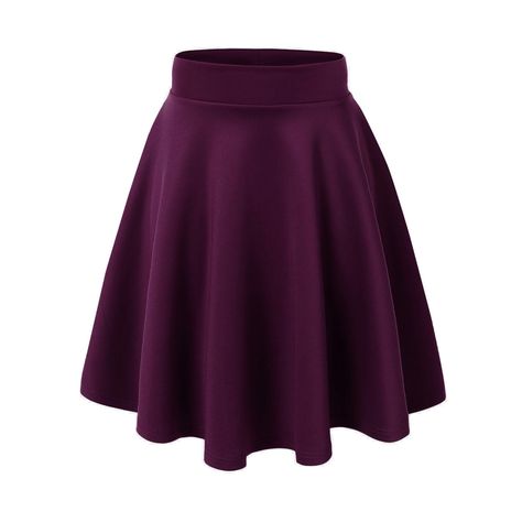 Dark Purple Skirt, Midi Skater Skirt, Mini Skater Skirt, Flared Mini Skirt, Purple Skirt, Casual Heels, Skirts Online, How To Make Shorts, Womens Basic