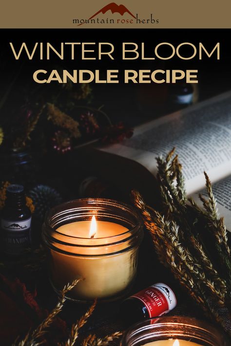 You don’t have to be an expert to produce lovely poured candles with customized essential oil blends. Even if you’ve never made candles before or it’s been a while, we’ve got a good recipe to get you started. Featuring seasonal essential oils that welcome winter, and a vegan variation, this recipe is suitable for anyone that wants to celebrate the holiday season amongst candlelight. Candle Recipe, Essential Oil Candles Diy, Candle Scents Recipes, Essential Oil Roller Bottle Recipes, Mountain Rose Herbs, Diy Candles Scented, Winter Scents, Candles Scented, Food Candles