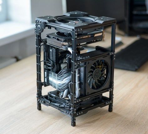 Diy Pc Case, Wojskowy Humor, Custom Computer Case, Diy Pc, Game Setup, Pc Builds, Computer Projects, Pc Build, Computer Build