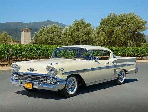 1958 Chevrolet BelAir Impala 2 door Sport Coupe 50s Cars, Chevy Bel Air, Chevrolet Bel Air, Chevrolet Impala, Bel Air, Car Collection, Classic Car, American Vintage, Cool Cars