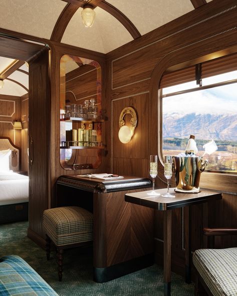 Simplon Orient Express, All Inclusive Trips, Train Tour, Luxury Train, Wooden Wall Panels, Luxury Cabin, Orient Express, Luxury Suite, Train Journey