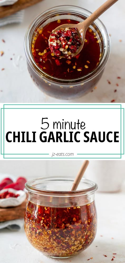 Chili Paste Recipe, Recipes With Chili Garlic Sauce, Chili Oil Recipe, Chili Garlic Paste, Garlic Sauce Recipe, Chili Sauce Recipe, Asian Sauce, Paste Recipe, Easy Chili