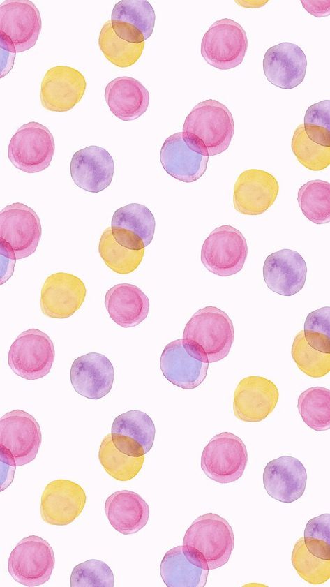 Aesthetic watercolor iPhone wallpaper, polka dot design | free image by rawpixel.com / Boom Watercolor Iphone Wallpaper, Pattern Wallpaper Iphone, Wallpaper Dots, Aesthetic Watercolor, Pastel Iphone Wallpaper, Computer Wallpaper Desktop Wallpapers, Wallpaper Iphone Wallpaper, Watercolor Iphone, Flowery Wallpaper