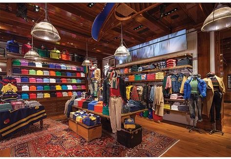 Polo Store, Ralph Lauren Kids Boys, Visual Merchandising Ideas, Ralph Lauren Store, Merchandising Ideas, Clothing Store Design, Double Rl, Colorful Clothing, Luxury Marketing