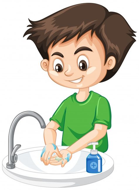 Boy cleaning hands on white background | Free Vector #Freepik #freevector #hand #cartoon #health #cute Hand Washing Poster, Memories Art, School Wall Art, Flashcards For Kids, Character Design Animation, Art Drawings For Kids, Drawing For Kids, Preschool Crafts, Preschool Activities