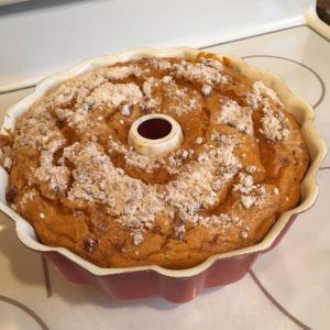 Amish Sour Cream Pumpkin Coffeecake - SUPER - Amish365.com Homemade Rootbeer, October Morning, Dump Cake Pumpkin, Pumpkin Coffee Cakes, Cinnamon Raisin Bread, Sour Cream Recipes, Holiday Morning, Sour Cream Cake, Lazy Sunday Morning