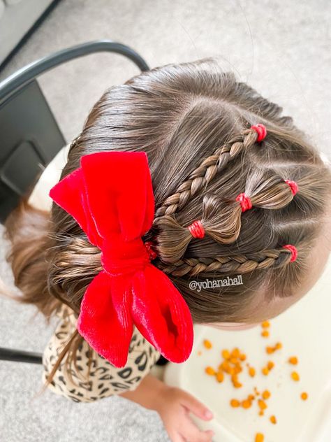 Toddler Fall Hairstyles, Children’s Hairstyles, Christmas Toddler Hairstyles, Hairstyles For Toddler Girl, Cute Girl Hairstyles For Kids Easy, Hairstyles For Kindergarteners, Hair Styles For Toddlers, Preschool Hairstyles, Easy Kids Hairstyles