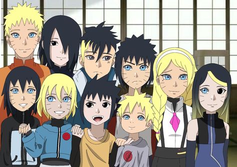 @akn_xmaki Uchimaki Family Sasunaru, Narusasu Family, Uchimaki Family, Anime Genderbend, Naruto Minato, Naruko Uzumaki, Sakura Haruno, Anime Films, Anime Naruto