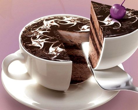 hand shaped cake | Coffee cup shaped cake ☕ Torte Creative, Cake Wallpaper, Torte Cupcake, Gateaux Cake, Chocolate Coffee, Food 52, Fruit Desserts, Pretty Cakes, Frappe