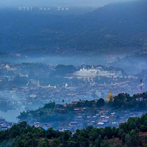 If you visit Mogok, don't miss the spectacular view at dawn. Photo Credit to Naw Htike #Mogok #MustVisit #Myanmar #View #Travel Mogok Photo, Mogok Myanmar, Bruno Mobile Legends, Mouth Anime Aesthetic, Wallpaper Violet, Iphone Wallpaper Violet, Profile Dark, Myanmar Travel, Anime Photo Profile Dark