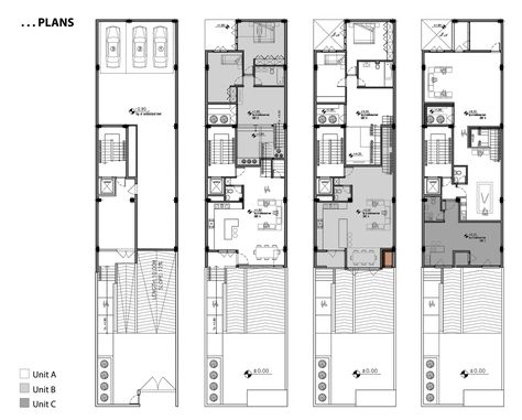 Residential Building Plan, Narrow House Plans, Balcony Grill, Balcony Grill Design, Long House, Apartment Floor Plan, Library Architecture, Apartment Floor Plans, Narrow House