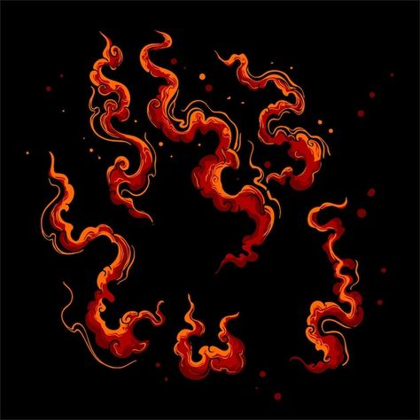 Fire Vector Illustrations, Fire Logo Design, Fire Artwork, Japanese Fire, Fire Background, Fire Graphic, Fire Pattern, Fire Vector, Fire Drawing