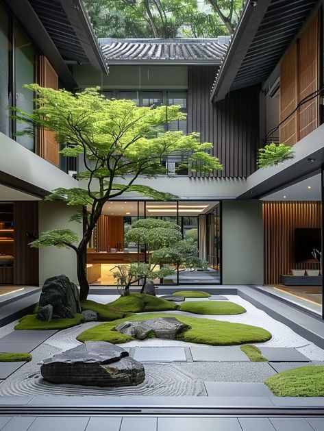 https://youtu.be/OeFdTD7Udmc Courtyard Zen Garden, Japanese Landscape Architecture, Zen Landscape Design, Modern Japanese Garden Landscapes, Japanese Landscaping, Japanese Courtyard Garden, Best Garden Design, Modern Japanese Garden, Japanese Gardens Design Ideas