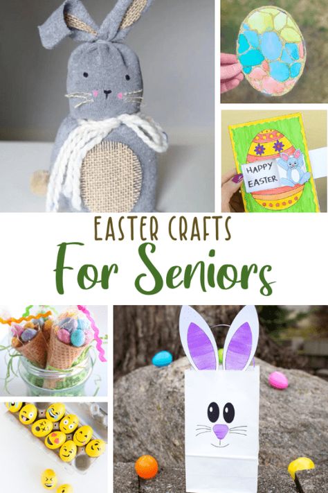 20 Fun And Easy Easter Crafts For Seniors To Make! Easter Senior Living Activities, Easter Ideas For Nursing Home Residents, Easy Easter Crafts For Seniors, Easter Crafts For Teenagers, Easter Nursing Home Activities, Easter Craft For Adults, Easter Adult Crafts, Spring Crafts For Seniors Nursing Homes, Easter Activities For Seniors