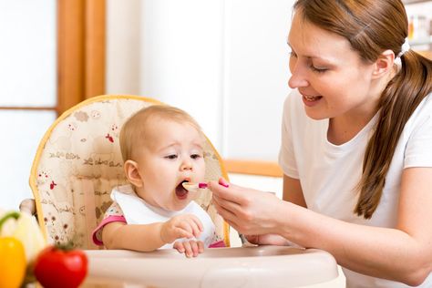 Mother Feeding Baby, Infant Feeding Guide, Mother Feeding, 9 Month Old Baby, Baby & Toddler Food, Baby Finger Foods, Baby High Chair, Baby Eating, Homemade Baby Food