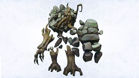 EverQuest_Next_Concept_Art_13 #everquest #fantasy #concept art Golem Character Design, Golem Character, Rock Elemental, Rock Golem, Elemental Art, Friend Squad, Concept Art World, Fantasy Concept, Landscape Elements