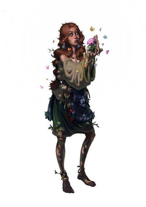 Witch Character Art, Wild Magic Sorcerer, Female Druid, Magic Sorcerer, Forbidden Magic, Wild Witch, Wild Magic, Magic Powers, Heart Tree