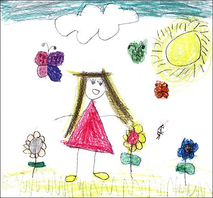 A Childâs Drawing Childs Drawing, Kids Drawing Aesthetic, Childlike Drawings, Drawings Of Children, Childhood Drawing, Children Drawing, Child Drawing, Child Draw, Children Playing Drawing