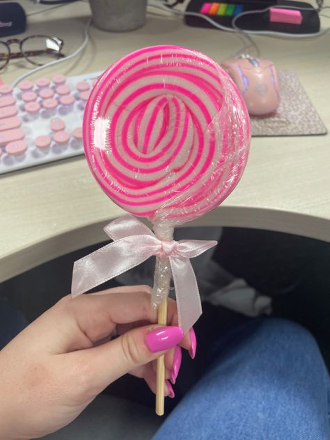 #pink #lollipop #vibes #loveyourself #barbie Pink Lollipop, Pink Vibes, Lollipop, Ice Cream, Cake, Pink