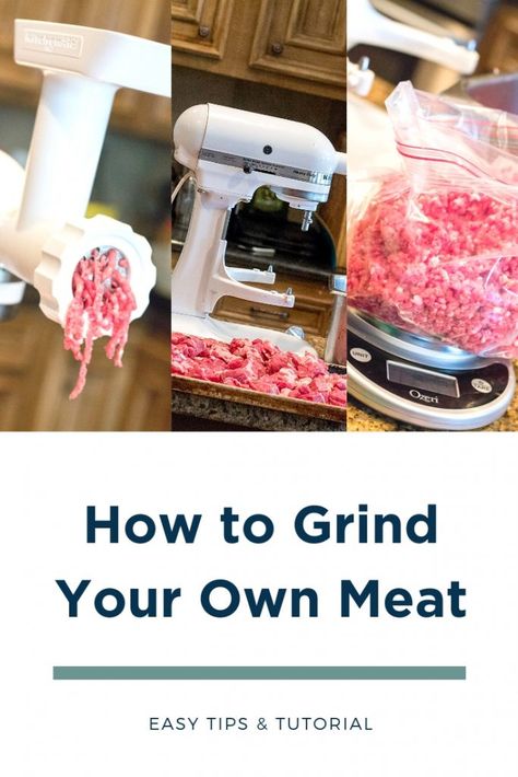 Grinding Your Own Hamburger Meat, Kitchen Aid Meat Grinder Ideas, Grind Meat Recipes, Grinder Recipes, Easy Fast Dinner, Kitchenaid Meat Grinder, Grinding Meat, Deer Processing, Venison Sausage