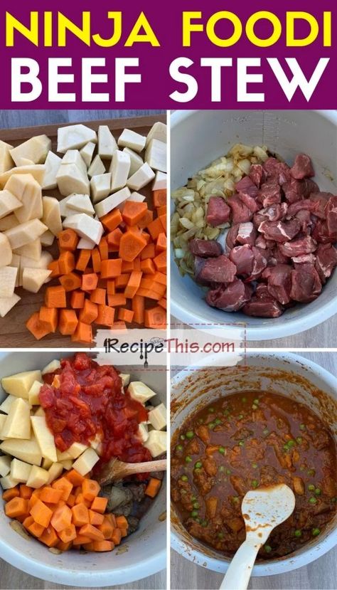 Ninja Stew Recipe, Recipes For Ninja Foodi Pressure Cooker, Beef Stew In The Ninja Foodie, Stew Meat Recipes Ninja Foodi, Beef Stew Ninja Foodi Recipes, Beef Stew Meat Recipes Ninja Foodi, Ninja Foodie Beef Stew Recipe, Ninja Beef Stew Recipe, Beef Stew In Ninja Foodi