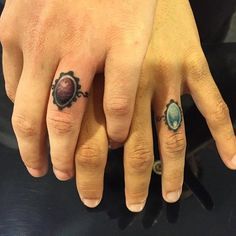 wedding-ring-tattoos-10 Wedding Ring Tattoo For Men, Cool Mens Wedding Bands, Wedding Ring Tattoos, Ring Tattoo Designs, Wedding Band Tattoo, Tattoo Wedding, Ring Tattoo, Wedding Ring Finger, Wedding Ring Tattoo