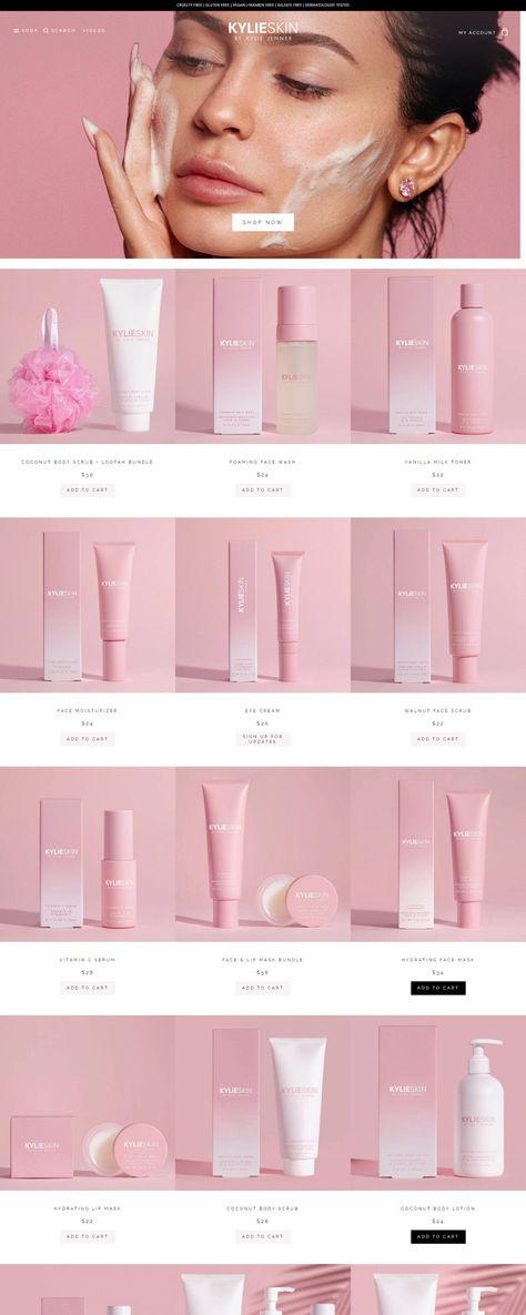 Beauty Ecommerce Web Design, Skin Website Design, Skin Care Website Design Inspiration, Website Banner Design Inspiration, Skin Care Website Design, Cosmetic Website, Skin Care Website, Skincare Websites, Babe Original