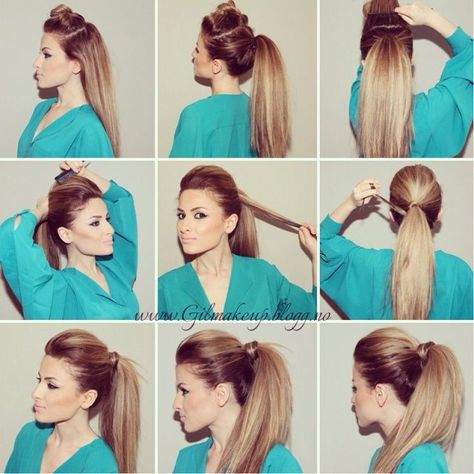 How To Make The Perfect Party Ponytail Party Ponytail, Ponytail Hairstyles Tutorial, Perfect Ponytail, Elegant Ponytail, Hair Affair, Different Hairstyles, Bad Hair, Hair Today, Great Hair