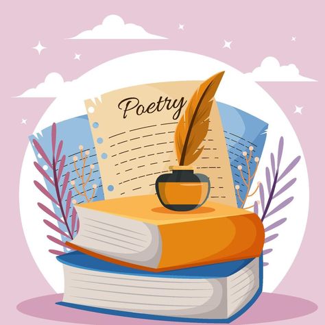 World Poetry Day Concept English Group Icon, Poetry Logo Design, Poetry Logo, English Icon, Hindi Project, World Literacy Day, World Poetry Day, Poetry Day, Literacy Day