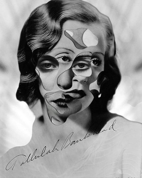 Matthieu Bourel, Distortion Art, Tallulah Bankhead, 얼굴 그리기, Gcse Art, Art Et Illustration, Foto Art, A Level Art, White Photo