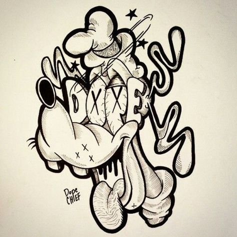 Pin by Christinsyl on Goofy | Graffiti drawing, Tattoo design drawings, Tattoo art drawings Trippy Drawings, Graffiti Tattoo, Cartoon Character Tattoos, Graffiti Doodles, Drawing Tattoo, Sketch Tattoo Design, Tattoo Stencil Outline, Graffiti Style Art, Graffiti Characters