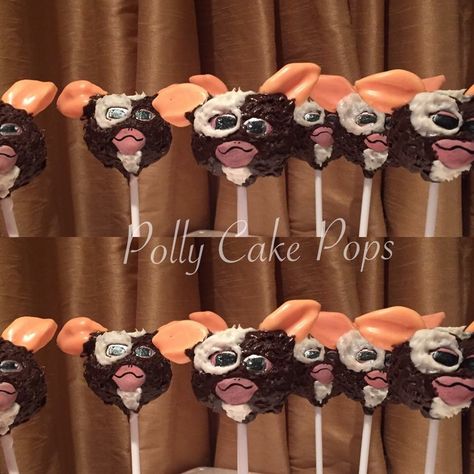 Gremlin cake pops Gremlin Birthday Party, Gremlins Party, Gremlins Christmas, Boy Cakes, Funky Wedding, Holiday Games, Cakes For Boys, Gremlins, Birthday Boy