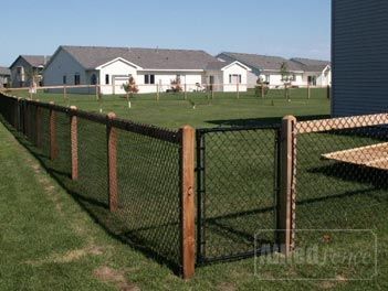 1000+ ideas about Black Chain Link Fence on Pinterest | Aluminium ... Black Chain Link Fence, Chainlink Fence, Black Fence, Fence Doors, Dog Yard, Fencing Ideas, Front Yard Fence, Cedar Fence, Bamboo Fence