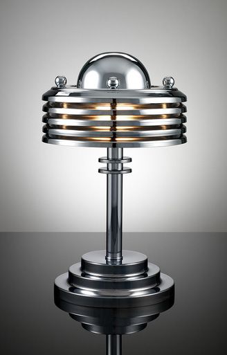 Ellegant! erry Tynan machine age art deco lamp. Learn about your collectibles, antiques, valuables, and vintage items from licensed appraisers, auctioneers, and experts. http://www.bluevaultsecure.com/roadshow-events.php                                                                                                                                                      More Arte Art Deco, Wallpaper Art Deco, Lampe Art Deco, Art Deco Lamp, Deco Lamp, Art Deco Inspiration, Streamline Moderne, Art Deco Decor, Machine Age