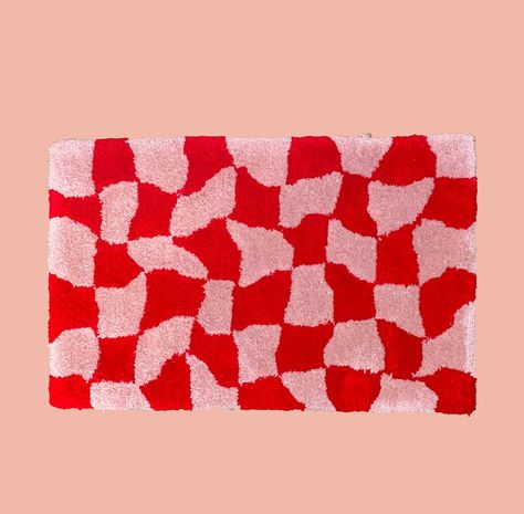 These Home Decor Trends Are Popping Off Right Now, According To Etsy #refinery29 https://www.refinery29.com/en-us/2021/03/10381600/top-home-decor-trends-etsy-2021#slide-17 Punch Rugs, Tuft Rugs, Funky Rug, Tuft Rug, Rugs Abstract, Rug Tufting, Funky Rugs, Hand Tufted Rug, Monks Cloth