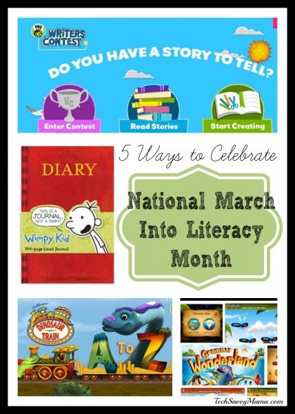 5 Ways to Celebrate National March Into Literacy Month  I  TechSavvyMama.com  great ideas that make learning fun from @LeticiaTechSavvyMama Literacy Month Ideas, Month Ideas, Read Across America Day, Read Across America, Elementary Lesson Plans, First Grade Teacher, Kids Literacy, Wimpy Kid, Tech Savvy